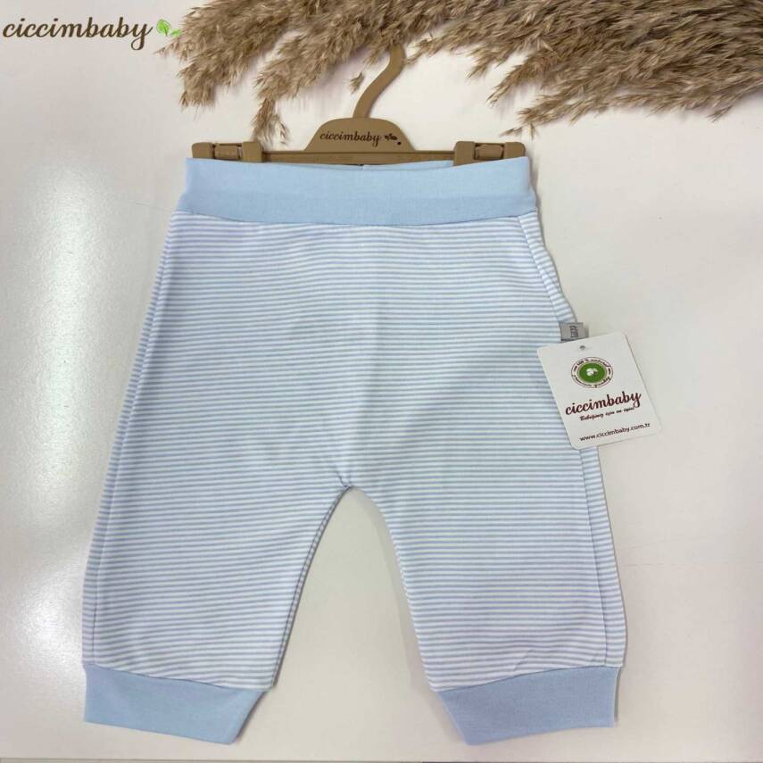 ÇİZGİLİ MANŞETLİ PANTALON - 1