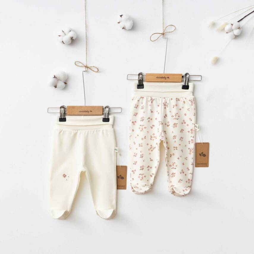 FLOWER GARDEN PATİKLİ PANTALON ( 2 Lİ SET ) - 1