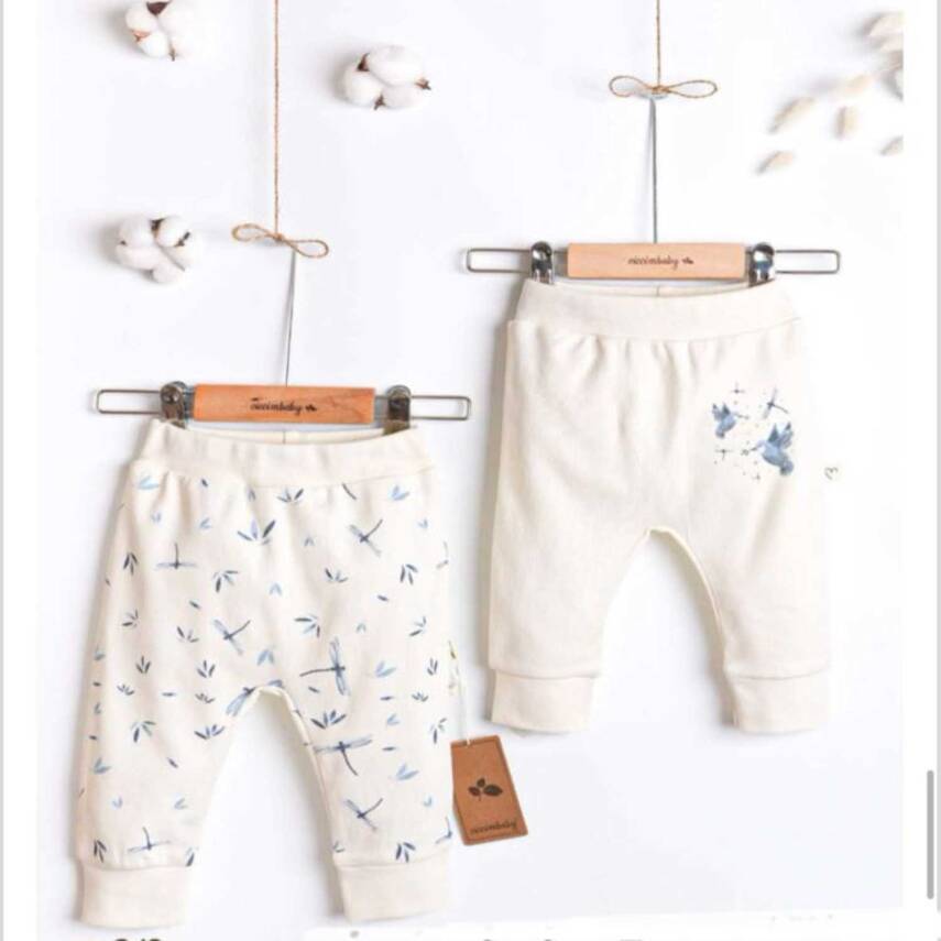  PRETTY HAPPY MANŞETLİ PANTALON (2 Lİ SET ) - 1